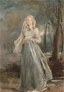 Early 19th Century Watercolour - Princess Lost In The Woods