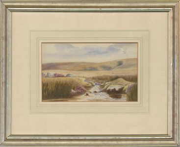 Early 20th Century Watercolour - Landscape View with Stream