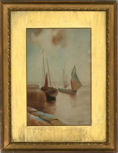 A.M. Symes - Late 19th Century Watercolour, Two Boats