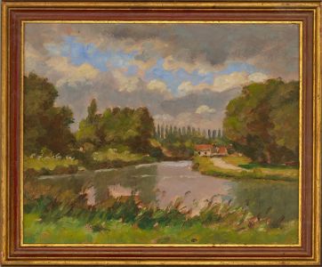 attrib Jean-Baptiste Granger (1911-1974) - Mid 20th Century Oil, Blue Sky Coming