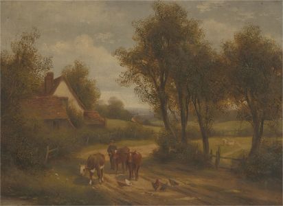 H. B. Wilcocks - Late 19th Century Oil, The Stray Cattle