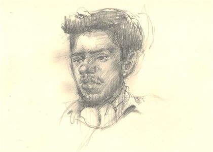 John Cherrington (1931-2015) - Five Graphite Drawings, Male Figure Studies