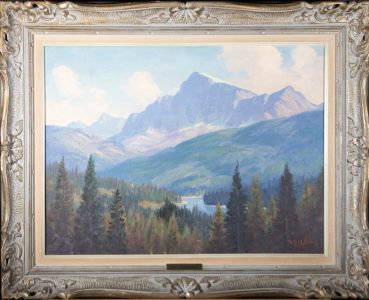 Roland Gissing A.S.A (1895-1967) - Signed Mid 20th Century Oil, Storm Mountain