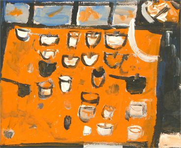 Newlyn School - Contemporary Oil, Orange Still Life