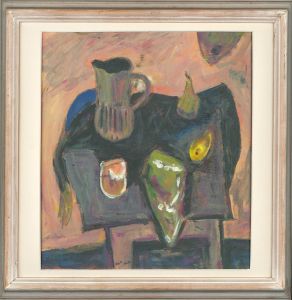 David McClure RSA, RSW (1926-1998) - Mid 20th Century Oil, Fruit & Jug