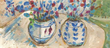 Newlyn School - Contemporary Oil, Spring Flowers