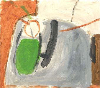 Newlyn School - Contemporary Album, Abstract Scene in Orange