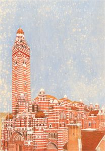 A. Twinning - 1958 Watercolour, Westminster Cathedral