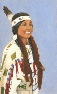 A. Twinning - 1945 Watercolour, The Squaw