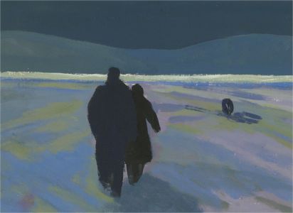 Joyce Moore - Contemporary Acrylic, Winter Walk