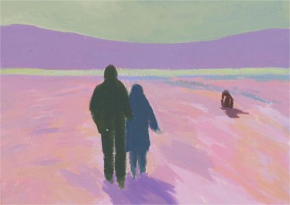 Simon Cesarani - Contemporary Oil, Winter Walk