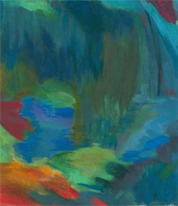 Joyce Moore - Contemporary Acrylic, Abstract Composition IX