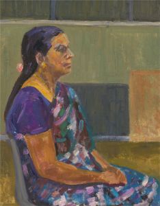Joyce Moore - Contemporary Oil, The Hindu Lady