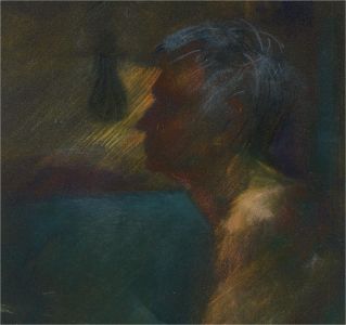 Joan Roche - Contemporary Pastel, Male Silhouette