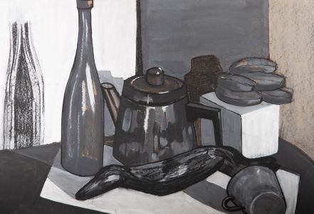 Simon Cesarani - Mid 20th Century Gouache, Still Life with Teapot