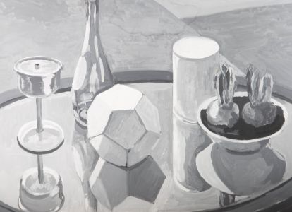 Simon Cesarani - Mid 20th Century Acrylic, Still Life, Inanimate Objects