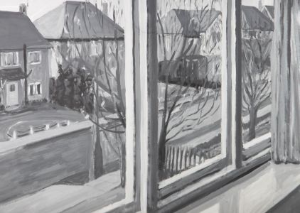 Simon Cesarani - Mid 20th Century Acrylic, Looking Out