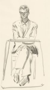Simon Cesarani - Mid 20th Century Watercolour, At the Desk