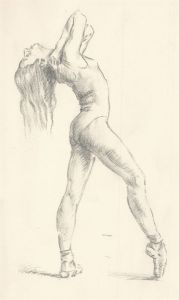 Franco Matania (1922-2006) - Mid 20th Century Graphite Drawing, Ballerina II