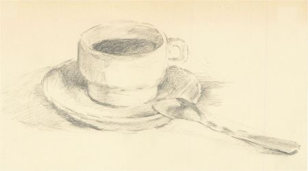 Franco Matania (1922-2006) - Mid 20th Century Graphite Drawing, Espresso