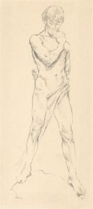 Franco Matania (1922-2006) - Graphite Drawing, Standing Male Figure