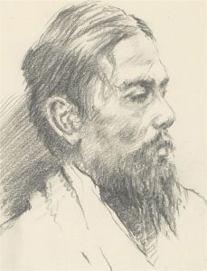 Franco Matania (1922-2006) - Charcoal Drawing, Bearded Gentleman