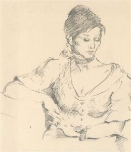 Franco Matania (1922-2006) - Mid 20th Century Graphite Drawing, Seated Lady