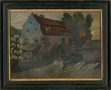 J.W.H. Child - Signed & Framed Mid 20th Century Oil, Watermill in Late Summer