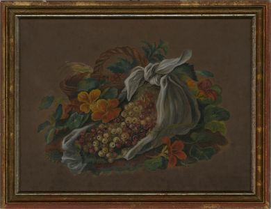 Mid 19th Century Watercolour - Autumnal Bounty