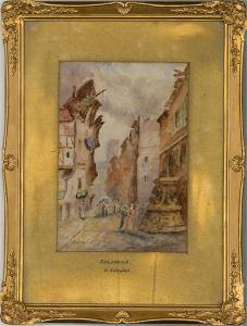 E. Schafer - Late 19th Century Watercolour, Soissons
