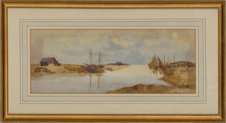 Early 20th Century Watercolour - Overcast Inlet