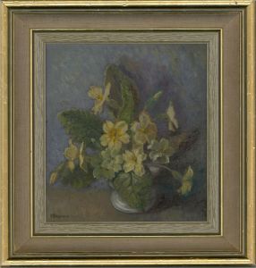 B. Stephens - Mid 20th Century Oil, A Posy Of Cowslips