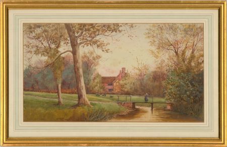 James Matthews - Late 19th Century Watercolour, At Shere, Surrey