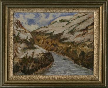 H. Carl - Mid 20th Century Oil, River Scene