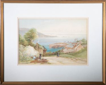 Thomas Hart FSA (1830-1916) - Watercolour, Coverack and the Manacle Rocks