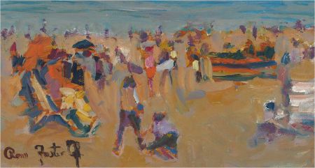 Ross Foster - Contemporary Oil, Summer At The Beach
