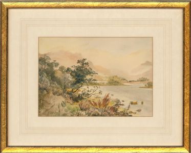 Framed Early 20th Century Watercolour - The Winding River