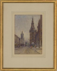 Horatio Thomson - Early 20th Century Watercolour, Old Iron Steeple, Glasgow