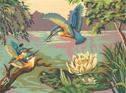 20th Century Acrylic - Kingfishers