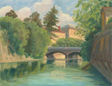 H. Carl - 1949 Oil, Schanzengraben