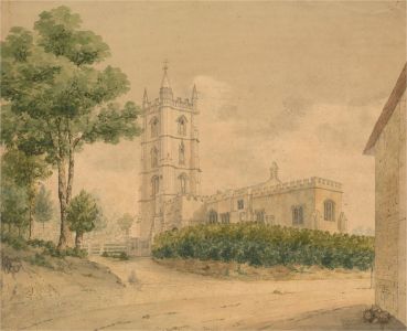 Late 19th Century Watercolour - Church Study