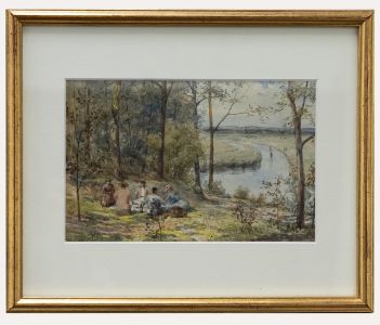 Early 20th Century Watercolour - The Picnic