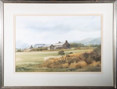 Nigel Price (b.1933) - 20th Century Watercolour, Farm at Harlech, North Wales