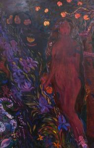 Kathleen Mullaniff - Contemporary Oil, Eve In The Garden