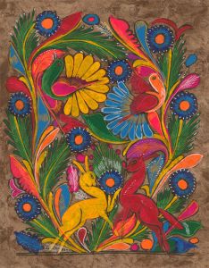 Contemporary Gouache - Exotic Flora & Fauna