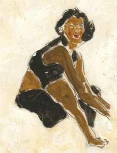 Ben Carrivick - Signed Contemporary Oil, Naive Portrait