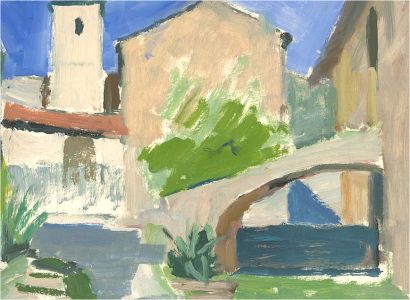 Pamela Chard (1926-2003) - 20th Century Oil, Spanish Village