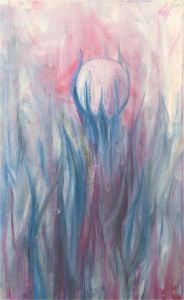 Margaret O. Hole (1919-2012) - 20th Century Oil, Pink and Blue