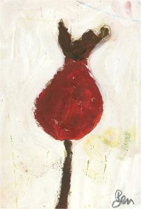 Ben Carrivick - Signed Contemporary Oil, Poppy