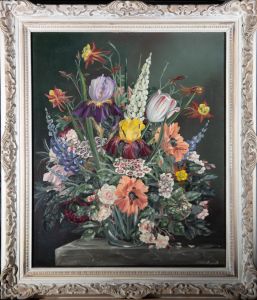 Irène M Beckwith - Mid 20th Century Oil, A Summer Array